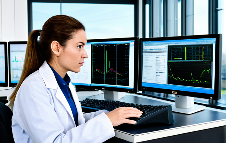 **Image Prompt:** "A female environmental scientist in a fully clothed lab coat, analyzing air quality data on a computer screen in a modern laboratory filled with equipment, appropriate content, safe for work, perfect anatomy, natural proportions, professional environment, high quality, fully clothed, professional"