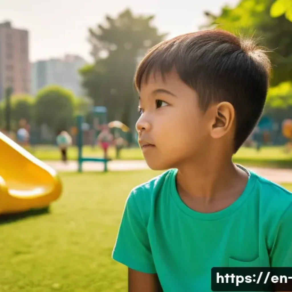 대기오염물질 종류 및 특성 정리 - **Prompt:** A young child, around 8 years old, with diverse ethnicity, wearing a light, comfortable ...